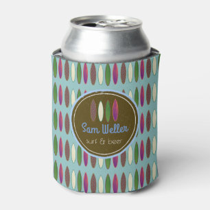surf&beer / surfing custom can cooler
