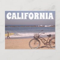 Surf Bicycle California Beach