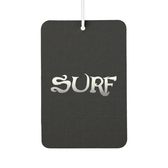 Surf black car air freshener (Front)