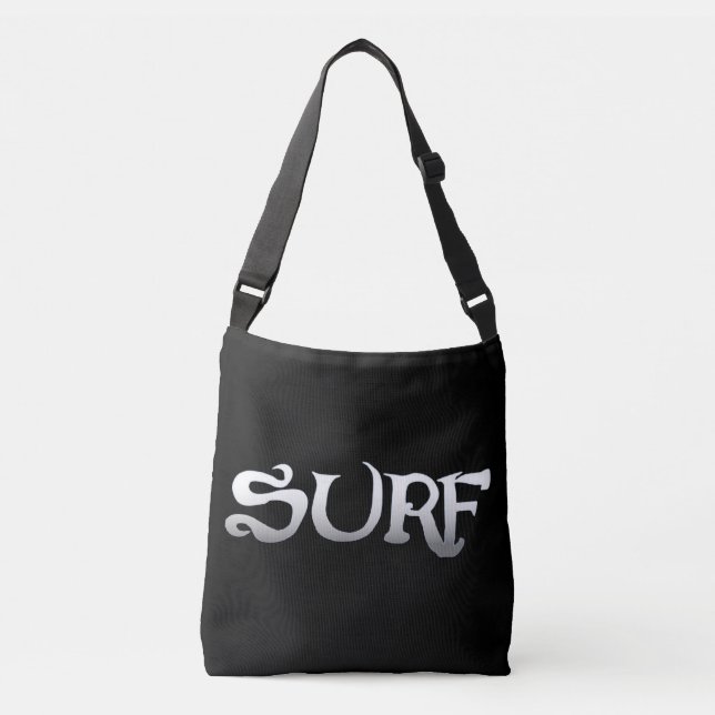 Surf black crossbody bag (Front)