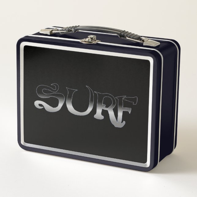 Surf black lunchbox (Front)