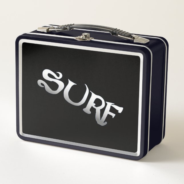Surf black lunchbox (Front)