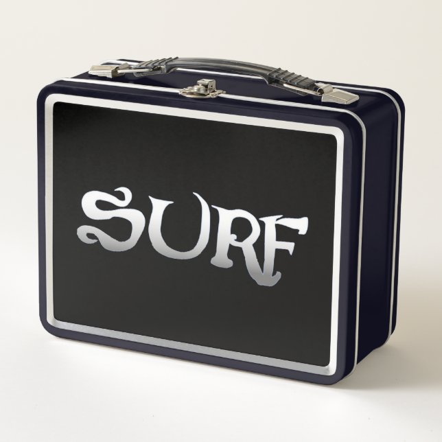Surf black lunchbox (Front)