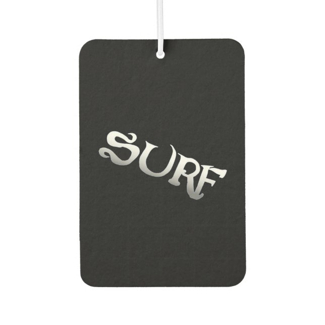 Surf black tilted car air freshener (Front)