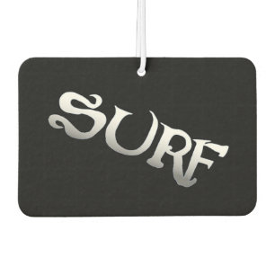 Surf black tilted car air freshener