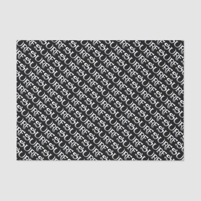 Surf black tissue paper (Front)