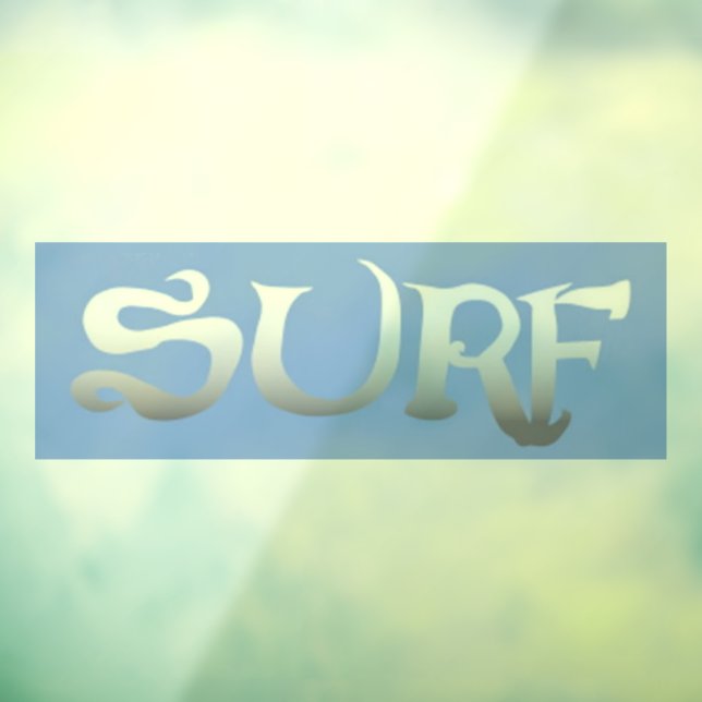 Surf blue advanced opaque window cling back stick (Sheet 3)
