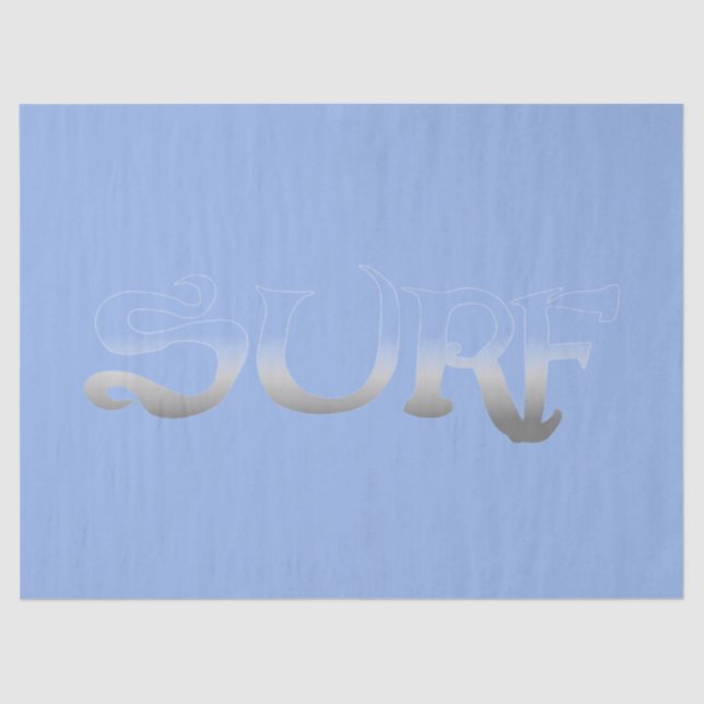 Surf blue fade tissue paper (Front)