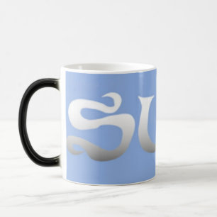 Surf blue morphing mug