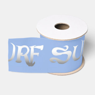 Surf blue ribbon spool grosgrain ribbon
