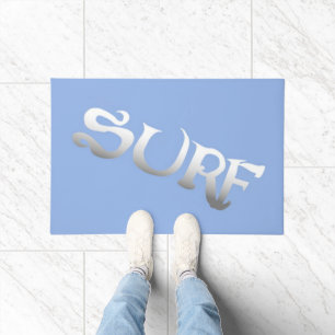 Surf blue tilted doormat