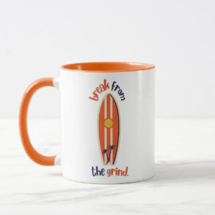 Surf Board Coffee Mug