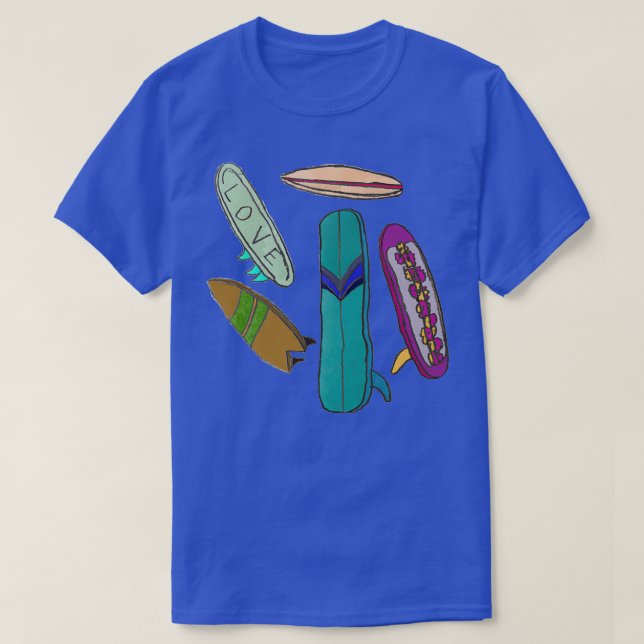 surf boards abstract view T-Shirt (Design Front)