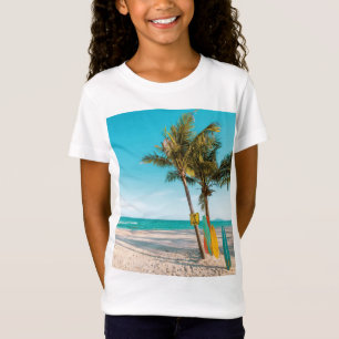 Surf boards on beach throw pillow T-Shirt