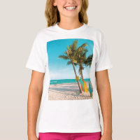 Surf boards on beach throw pillow