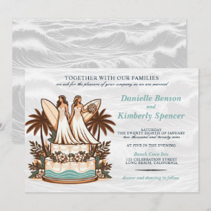 Surf Brides Wedding Invitation