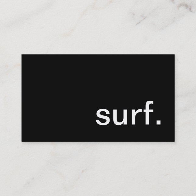 surf. business card (Front)