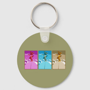Surf California Californian surfers surfing gifts Key Ring