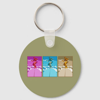 Surf California Californian surfers surfing gifts Key Ring