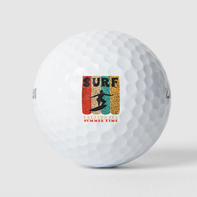 Surf California Golf Balls (Front)