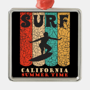 Surf California Metal Tree Decoration