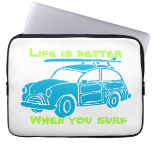 Surf car laptop sleeve