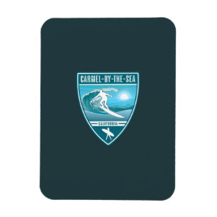 Surf Carmel-By-The-Sea California Magnet