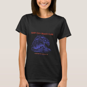 Surf City Beach Club Huntington Beach, CA Summer V T-Shirt