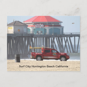 Surf City California Postcard