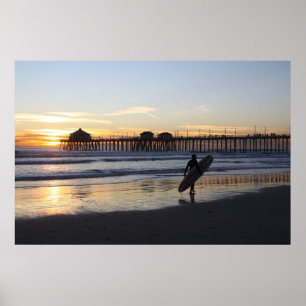 Surf City " Low Tide Poster