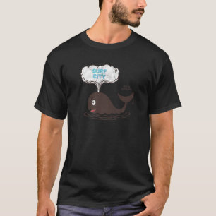 Surf City NC Summertime Vacationing Whale Spout T-Shirt