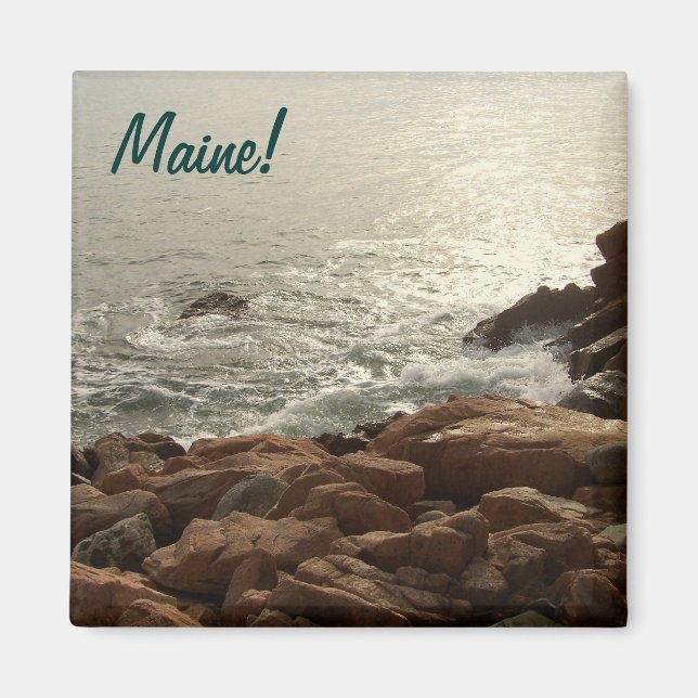 Surf Comes Ashore Magnet (Front)