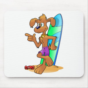 Surf Dog Mouse Mat