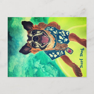 Surf Dog Postcard