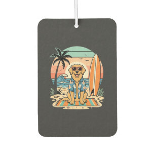 Surf Dog Retro Beach Summer Car Air Freshener