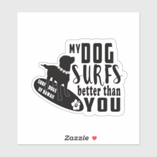 Surf Dogs Hawaii Gauntlet Sticker