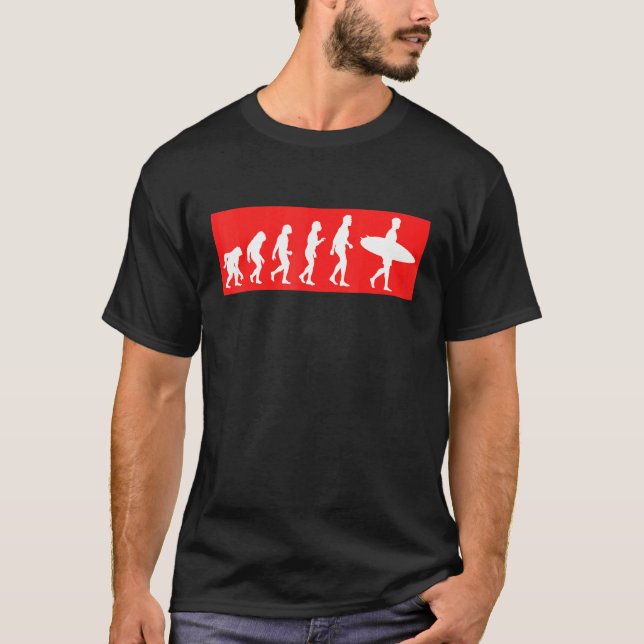 Surf Evolution Surfer Vacation Trip T-Shirt (Front)