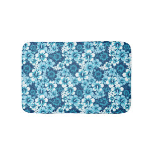 Surf Floral Hibiscus Pattern Bath Mat