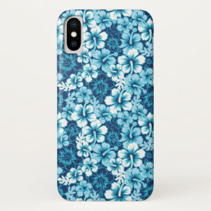 Surf Floral Hibiscus Pattern iPhone X Case