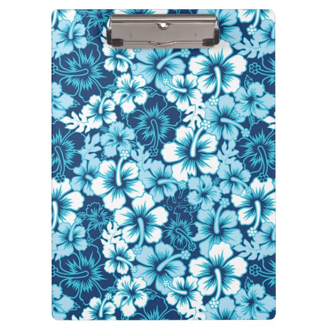 Surf Floral Hibiscus Pattern Clipboard (Front)