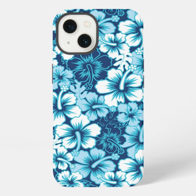 Surf Floral Hibiscus Pattern iPhone Case (Back)