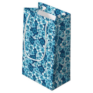 Surf Floral Hibiscus Pattern Small Gift Bag