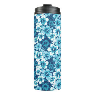 Surf Floral Hibiscus Pattern Thermal Tumbler