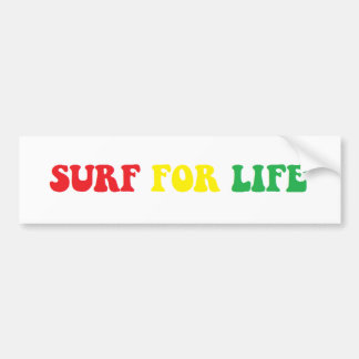 Surf for Life rasta sticker