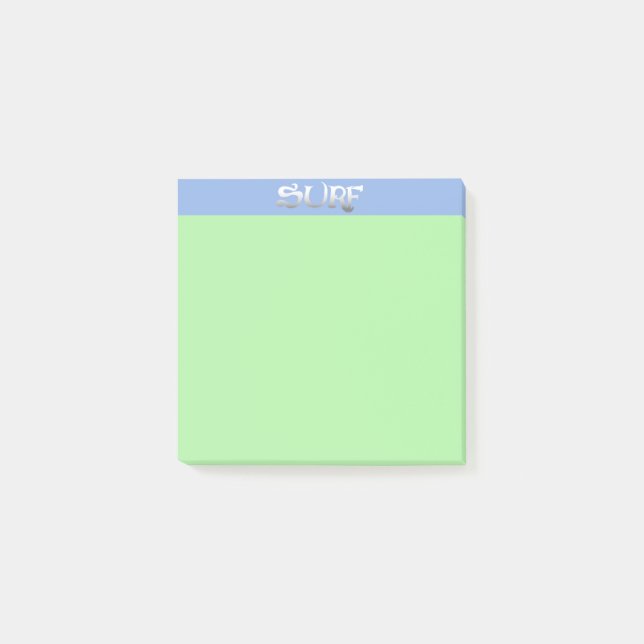 Surf green note pads (Front)