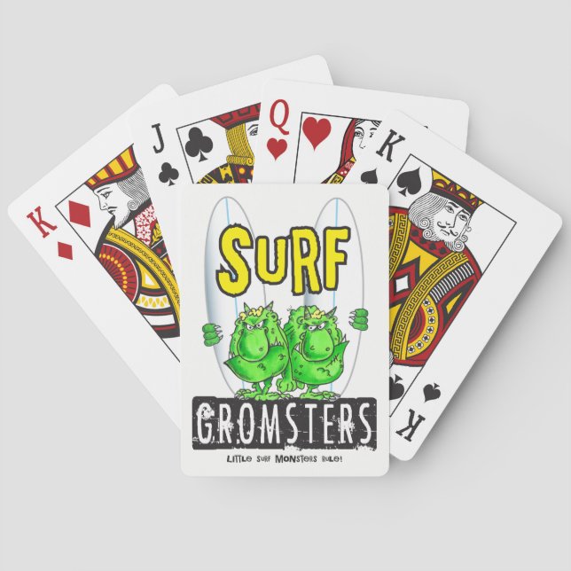Surf Gromsters Playing Cards (Back)
