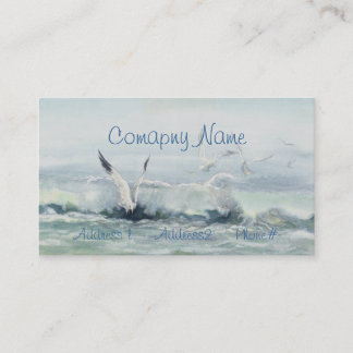 SURF GULLS & SEA by SHARON SHARPE Business Card