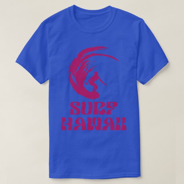 Surf Hawaii Hibiscus TShirt (Design Front)