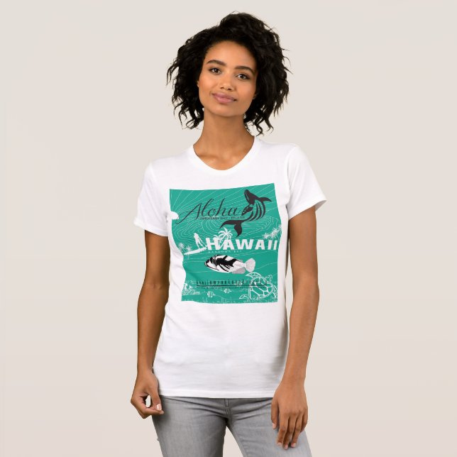 Surf Hawaii Islands T-Shirt (Front Full)