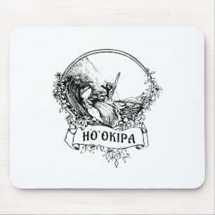Surf Hookipa Maui Hawaii Vintage Retro Surfing Mouse Mat